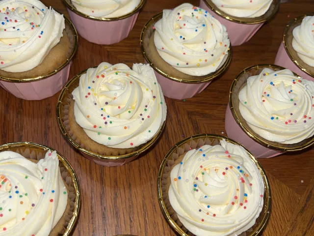 One Dozen Vanilla Cupcakes