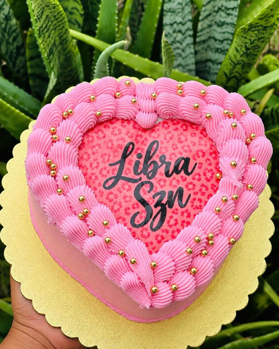 Heart shape bento cake
