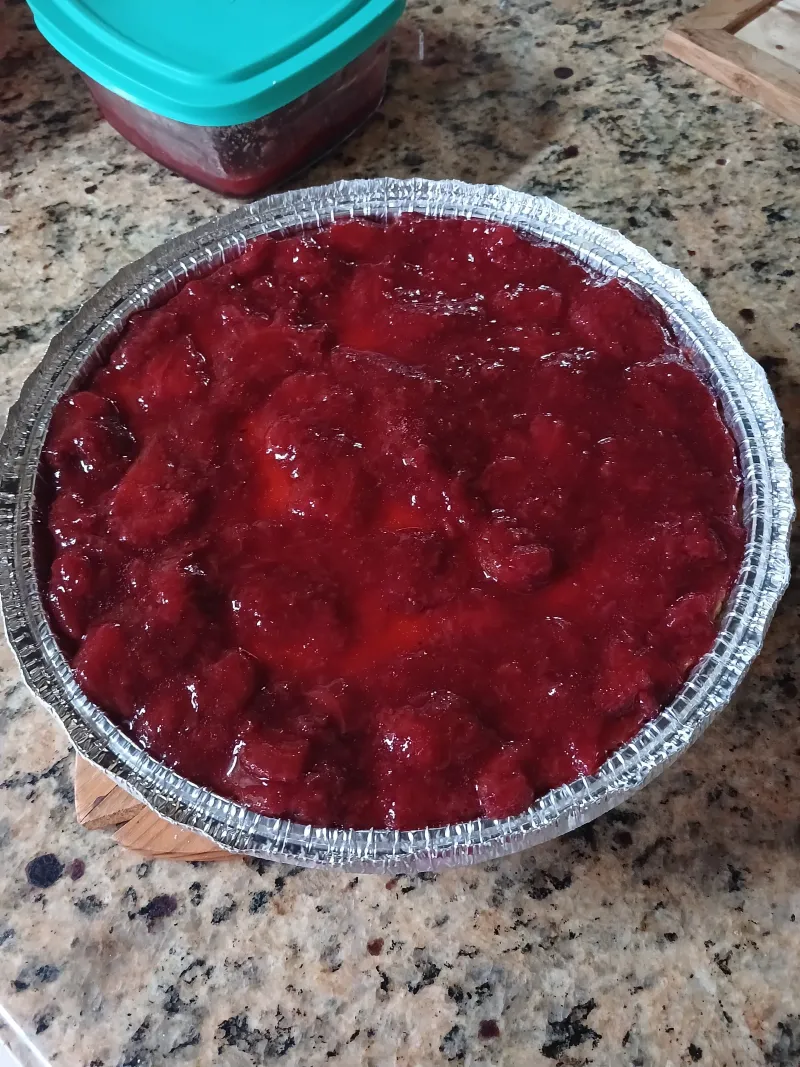 Cheesecake with Strawberry compote